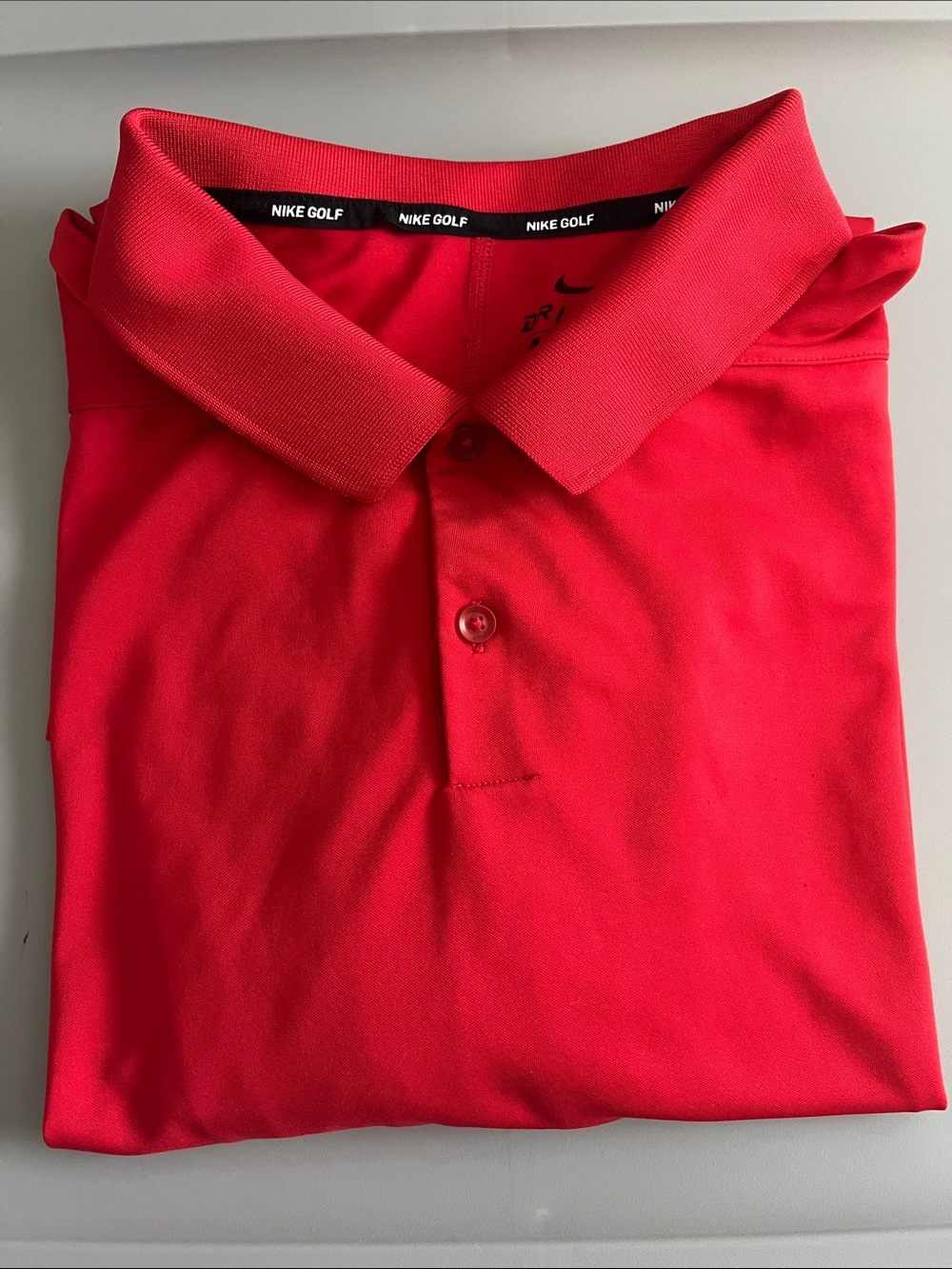 Nike Golf Drifit Polo Red Size 3X - flaw